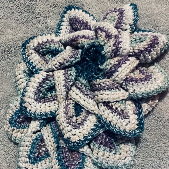 STAR CROCHET POT HOLDERS - Picture 1 of 2